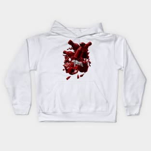 Polar Bear in Plastic Iceberg - Red Kids Hoodie